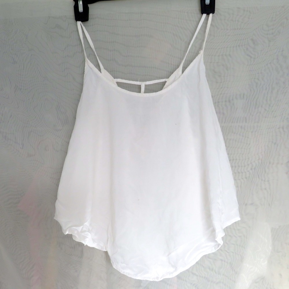 Flowy white crop top